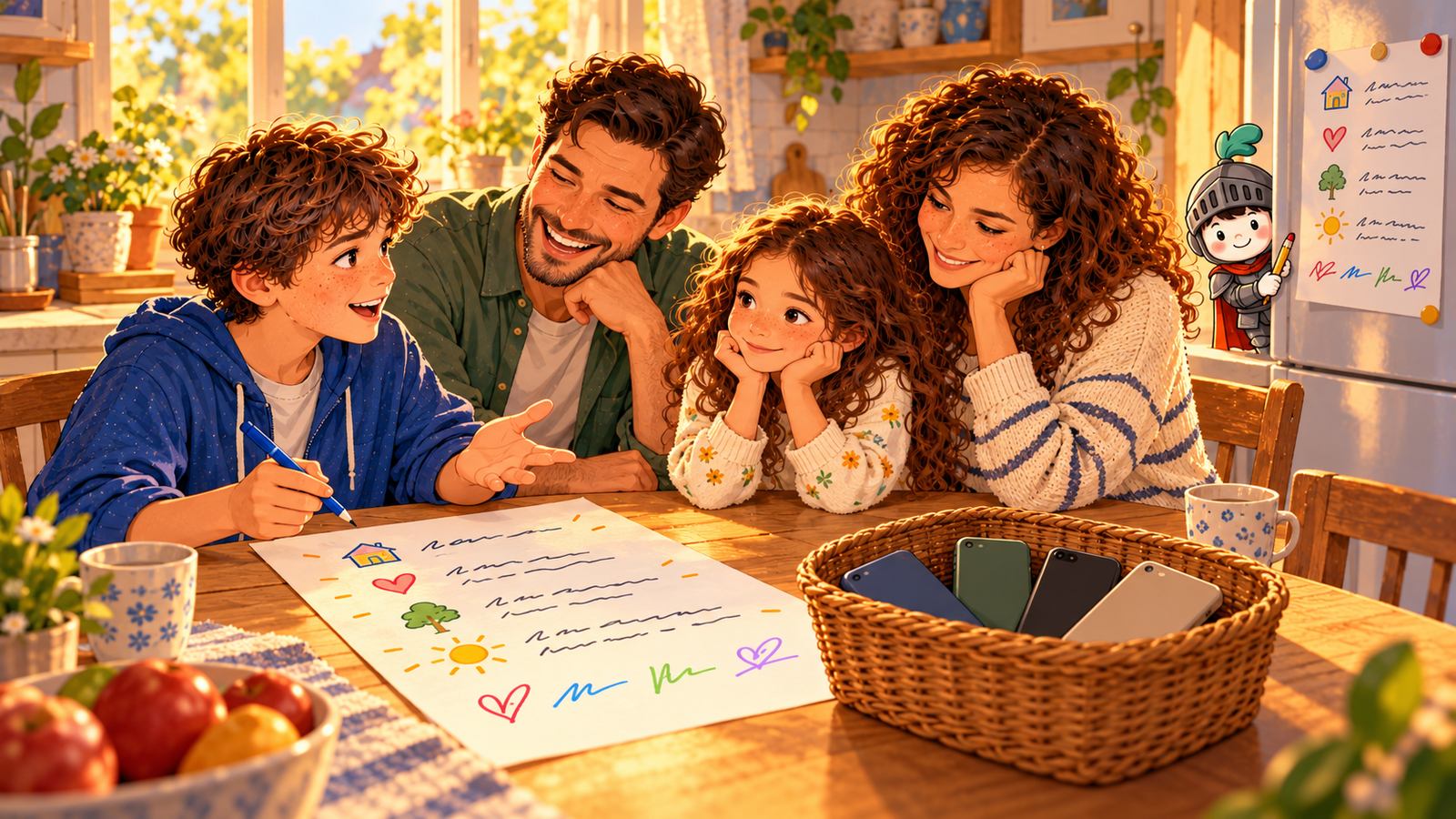 Family media plan template: how to write one with your kids (with examples)